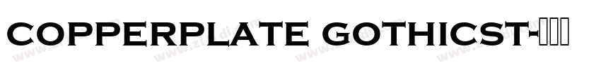 copperplate gothicst字体转换